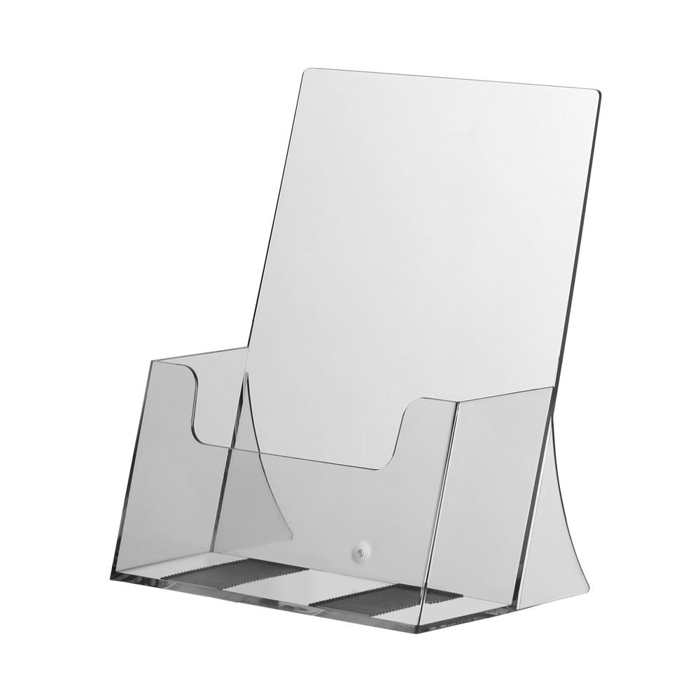 Porte-brochure DIN A5 porte brochure stand de table avec 4 étages transparent 